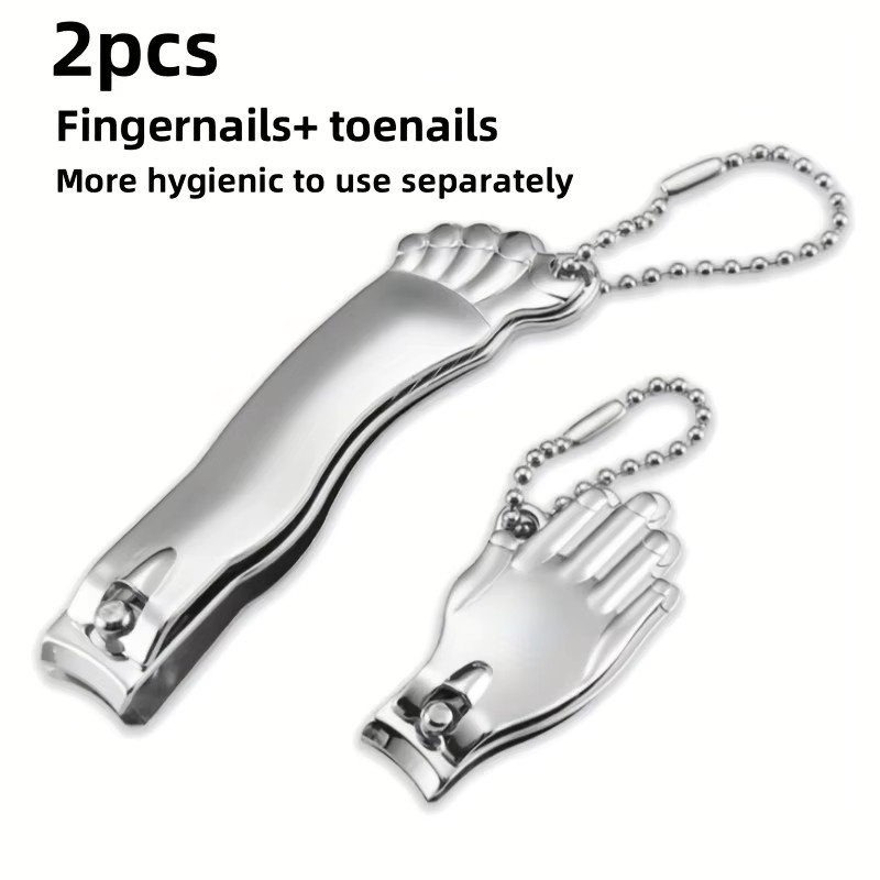 Ouriner Zehennagelknipser-Set aus Edelstahl, Glänzend, Unisex - Bild 2