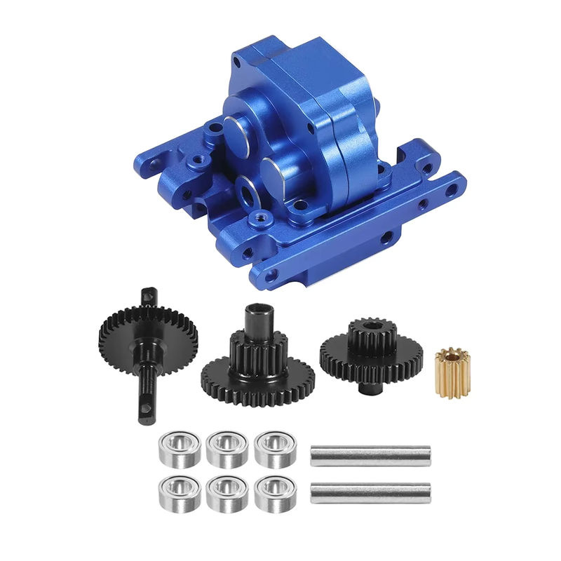 MALOM RC Getriebe mit 11t Ritzel Gehäuse für 1/18 RC Auto Bronco Blau - Bild 2