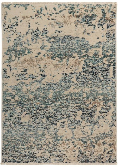 Kayoom Kurzflorteppich Charin 325 Blau B/H/L: 160 x 0,35 x 230 cm und 80 x 150 cm - Bild 1