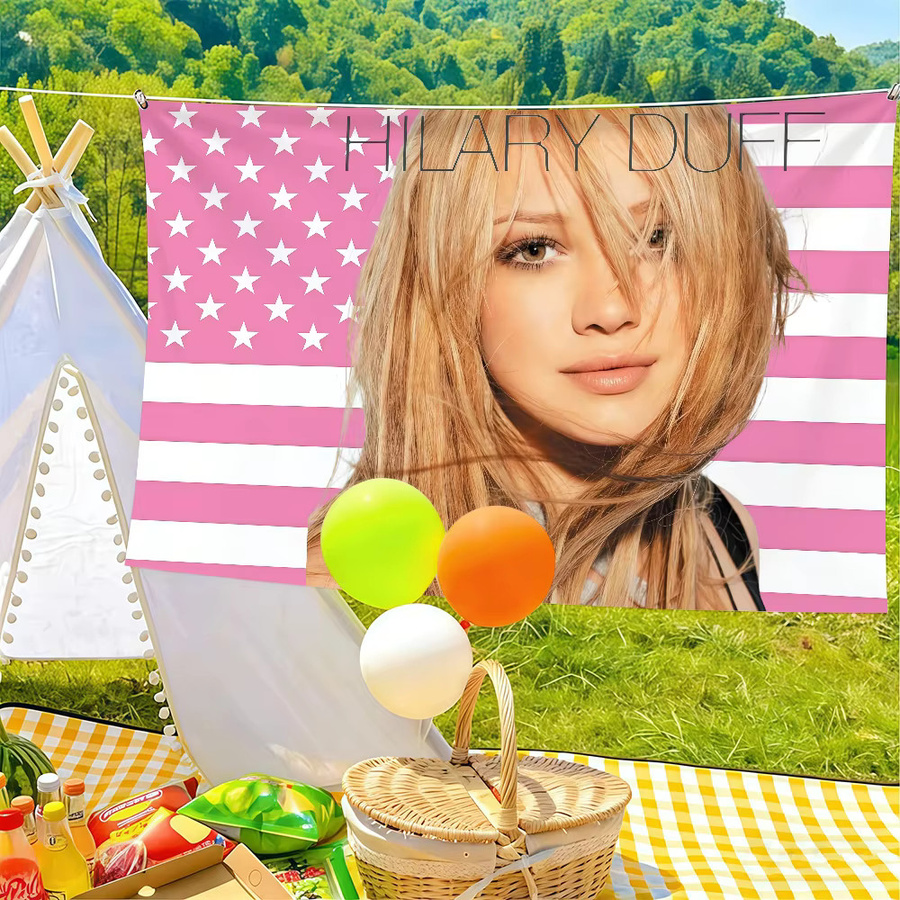 Warner Bros. Hilary Duff Flagge als Wanddeko und Banner für Innen- und Außenbereich, B/H: 60 x 40 cm - Bild 3