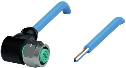 Pepperl+Fuchs 326112 Sensor-Aktor-Steckverbinder konfektioniert, blau, Edelstahl, Länge: 2 m, 4-polig - Bild 1