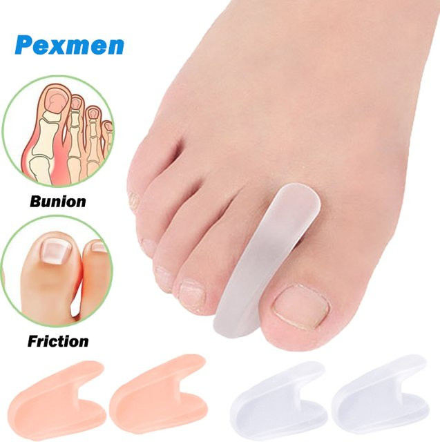 Pexmen Gel-Zehenspreizer für Ballenzehen, 2-teilig, Unisex - Bild 1