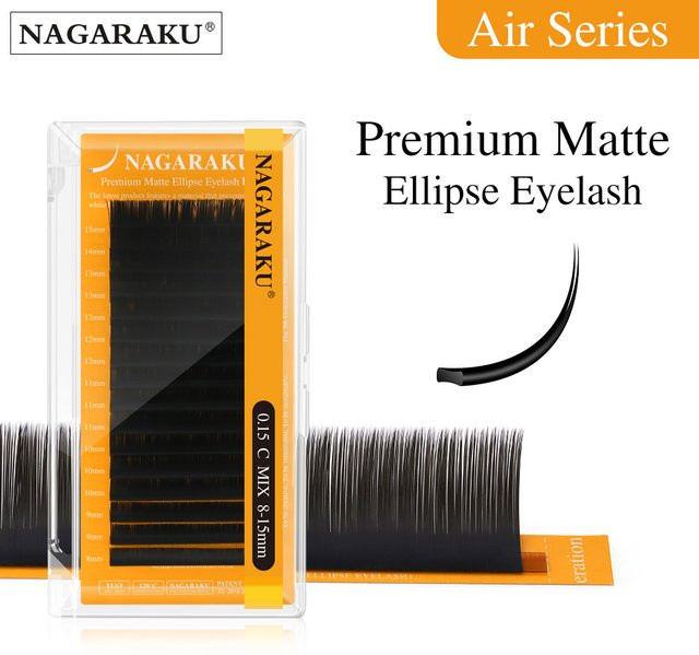 NAGARAKU New Air Series Wimpern, Mattschwarz, Matt - Bild 1