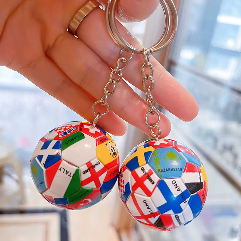 Stmanya Schlüsselanhänger Fußball Flagge, Unisex - Bild 3