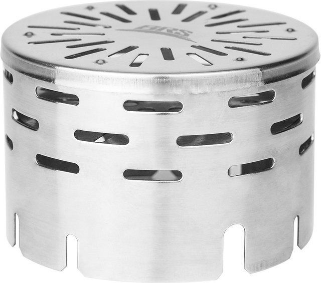 BRS Edelstahl Outdoor Camping Heizung Abdeckung für Gasbrenner in Silber - Bild 1