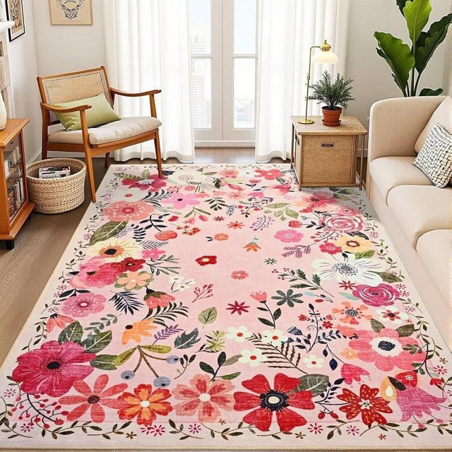 Vintage Böhmischer Medaillon-Teppich von Lodestar mit geometrischem Motiv und traditioneller Bordüre, B/B: 80 x 120 cm - Bild 1