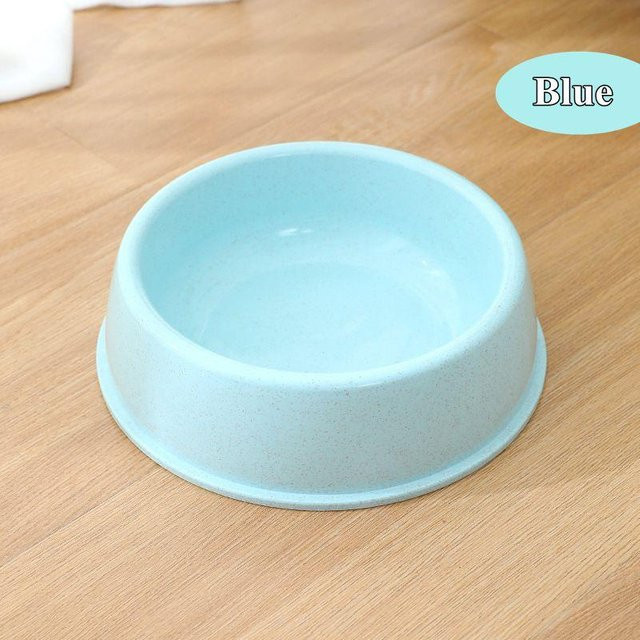 BPA-freier Futternapf aus robustem Kunststoff mit Weizenstängeln für Hunde und Katzen in Blau, Durchmesser: 18 cm - Bild 1
