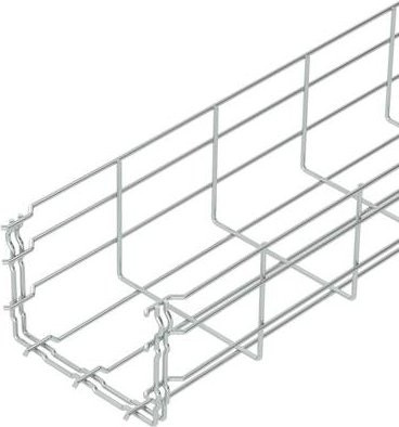 OBO Bettermann Gitterrinne 6002404 Silber, B: 15,0 cm, H: 10,5 cm, L: 300 cm - Bild 1