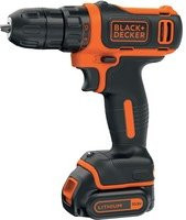 Black+Decker Akku-Bohrschrauber BDCDD12 in Schwarz und Orange mit 10,8 Volt - Bild 1