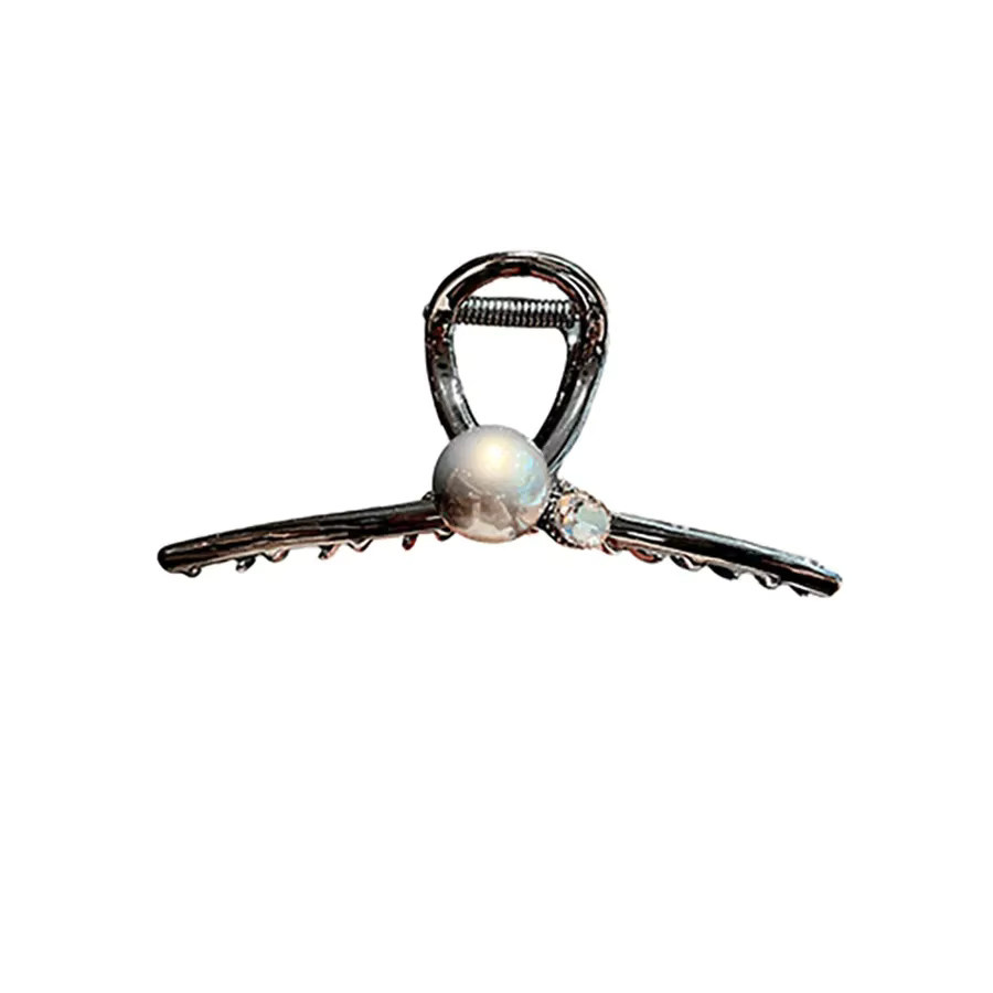 HIYAYZ Haarspange, Schwarz-Graue Perlen, Metall, Damen - Bild 2