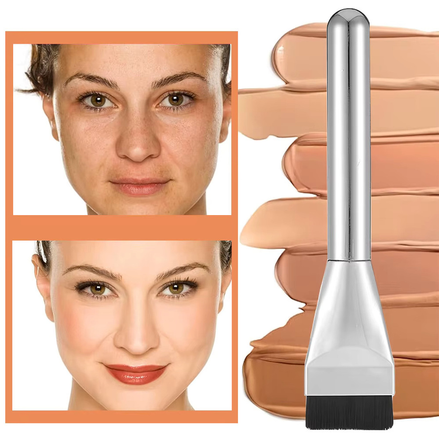 Andralyn Make-up-Set, Foundation Pinsel, Kontur Pinsel, Edelstahl Palette, Puderquaste, Damen - Bild 4
