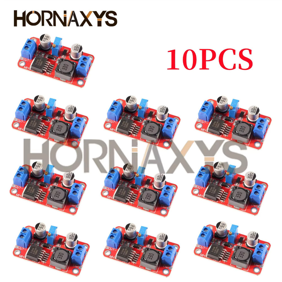 HORNAXYS XL6019 DC-DC Step Up Boost Konverter Einstellbares Netzteil 3V-40V zu 5V-45V in Rot - Bild 2