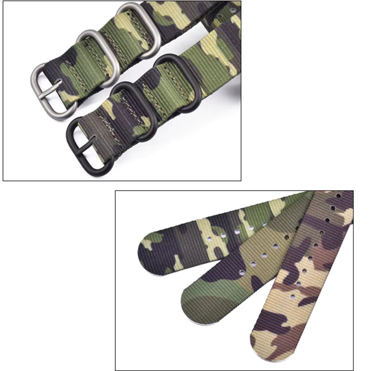 strapfreak Uhrenarmband Nylon, Camo, Edelstahl, Herren - Bild 4