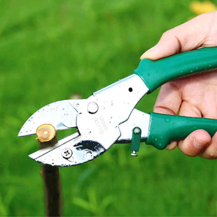 LAOA 8-Zoll Gartenschere mit SK5-Klinge und grünem PVC-Griff für einen Schnittbereich von 15-20mm - Bild 3