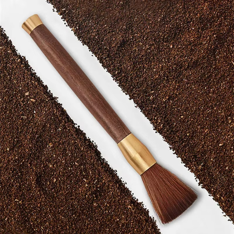 2er-Set Reinigungsset für Kaffeemühlen und Espressomaschinen mit Luftgebläse und Reinigungsbürste aus Holz - Bild 3