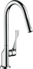 Hansgrohe Axor Citterio Spültisch-Einhebelmischer mit Ausziehbrause in Gold - Bild 1