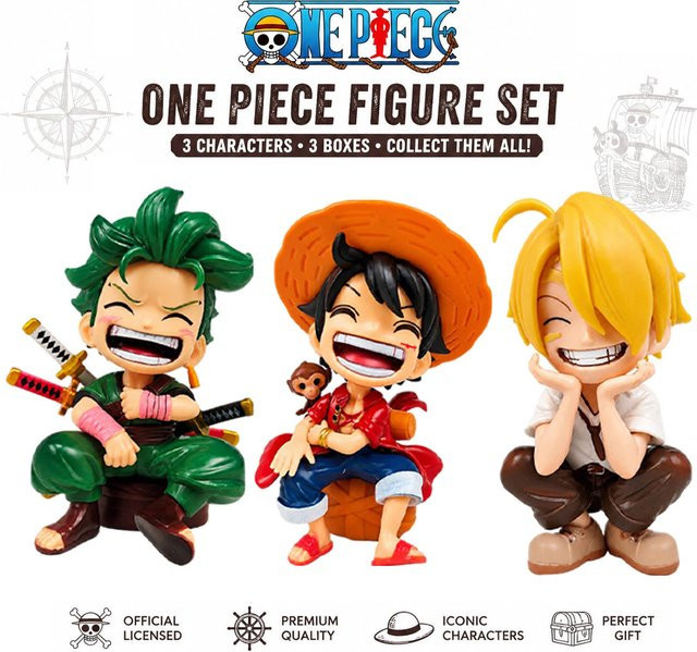 Bandai One Piece Anime-Figur Monkey D Luffy Roronoa Zoro, Einzelfigur - Bild 1