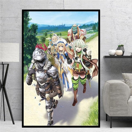 iaidegou-9 Anime Goblin Slayer Manga Leinwandbild im modernen Nordic Stil, Mehrfarbig, Breite: 21 cm, Höhe: 30 cm