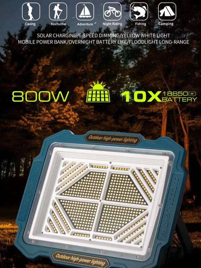 ESMARTER Solar-LED-Flutlichter für den Garten, wasserdichte Außenleuchten in Weiß - Bild 3