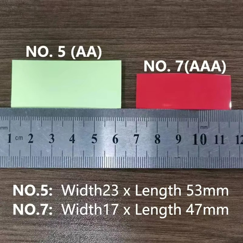 PVC Schrumpfschlauch Wrap Film für 18650 26650 21700 Batterien in Schwarz und Multicolour - Bild 2