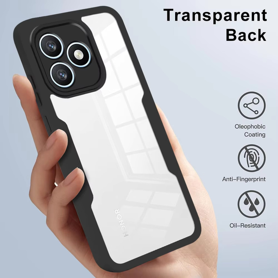 Transparente 360° Vollschutz Panzer-Handyhülle für Honor Magic 8 Pro 7 Lite X8D X9D X7D X6C 400 Pro Lite Sturzsichere Rückabdeckung in Grün - Bild 5
