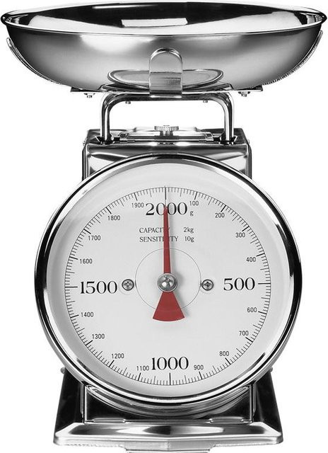 GASTROBACK Classic Küchenwaage aus Edelstahl in Silber mit analogem Display, 2 kg - Bild 1