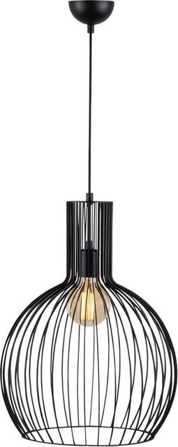 Opviq Pendelleuchte Fellini in Schwarz aus Eisen mit E27 Fassung, Höhe: 146 cm, Breite: 38 cm, Tiefe: 38 cm - Bild 1