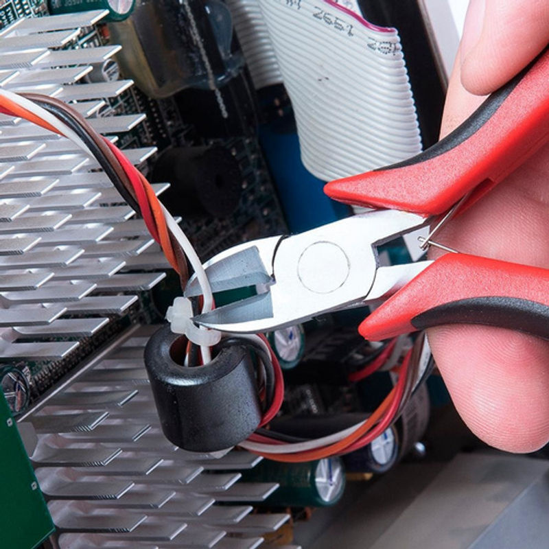 Connex Seitenschneider in Rot, Silber und Schwarz aus Metall und Kunststoff - Bild 2
