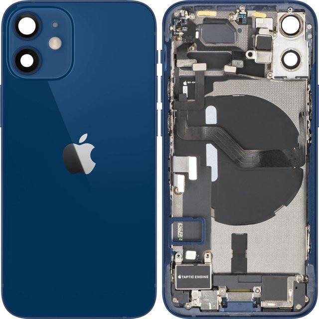 Apple iPhone 12 mini Batteriedeckel mit Mittelgehäuse in Blau - Bild 1