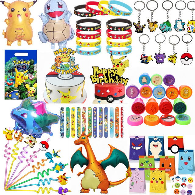 Potdemiel Pokémon Pikachu Klatscharmband, Stempel, Aufkleber, Partyzubehör - Bild 1