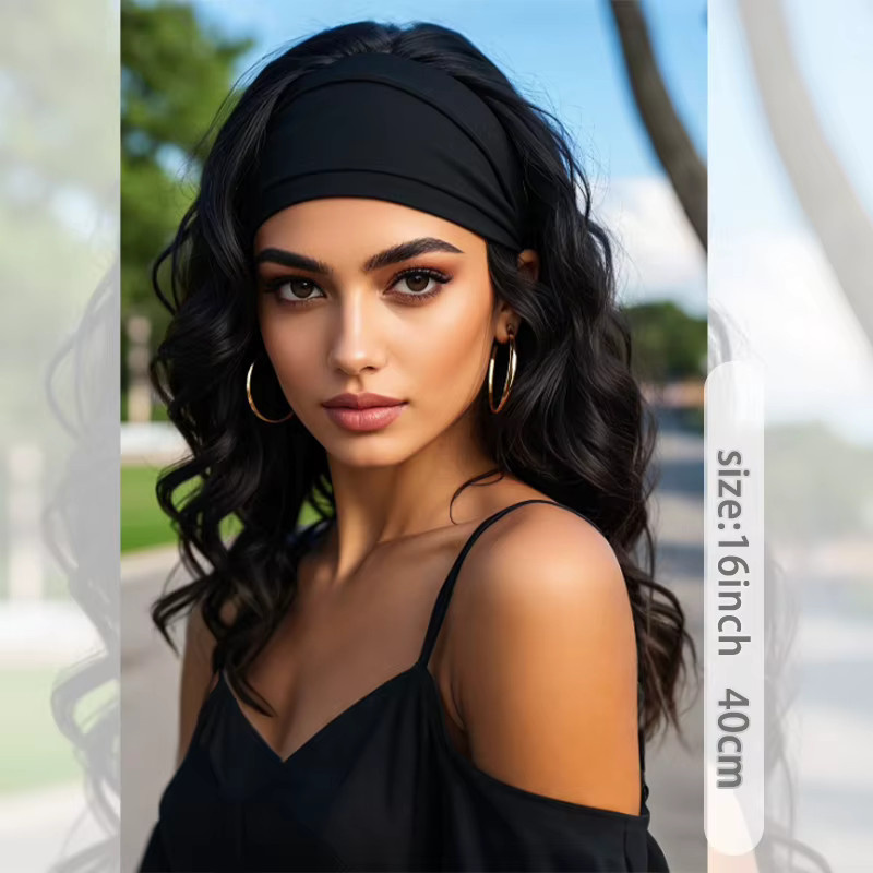 WIGSIN Perücke, Synthetisch, Kurze Wasserwelle, Damen, 16 Zoll - Bild 4