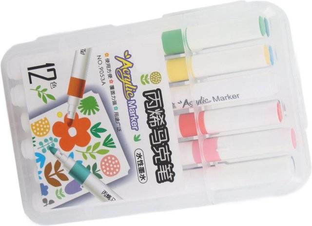 GoolRC Acrylmarker Set in Multicolour mit Bullet-Spitze, wasserfeste und permanente Stifte für kreative Projekte - Bild 1