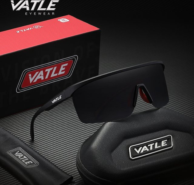 VATLE Sportsonnenbrille, Unisex, Vollrand, Kunststoff, polarisiert - Bild 1