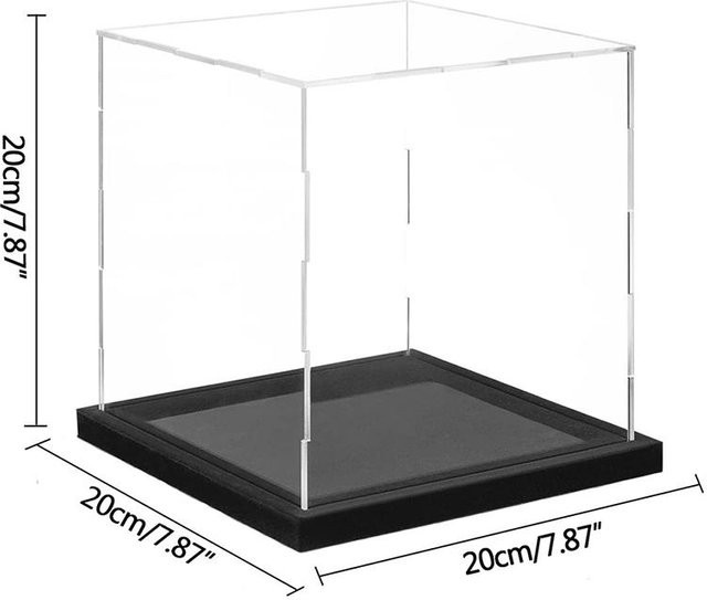 Staubdichte Acryl-Vitrine von Homelight in Transparent für Automodelle und Sammlerstücke, B/T/H: 20 x 20 x 20 cm - Bild 1