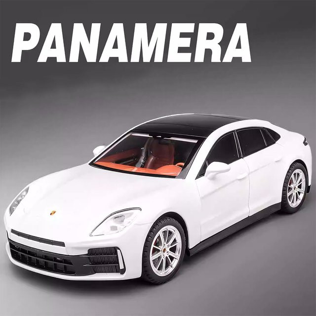 caipo Panamera ES 300h, Modellauto, Maßstab 1:24, Metall, Weiß - Bild 1