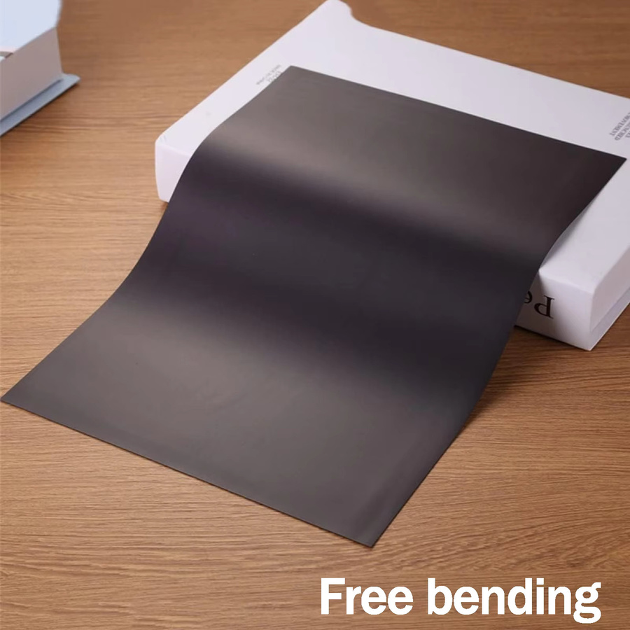 10 Stück flexible einseitige Gummi-Magnetplatten in Schwarz für A4/5R zum Schneiden - Bild 3