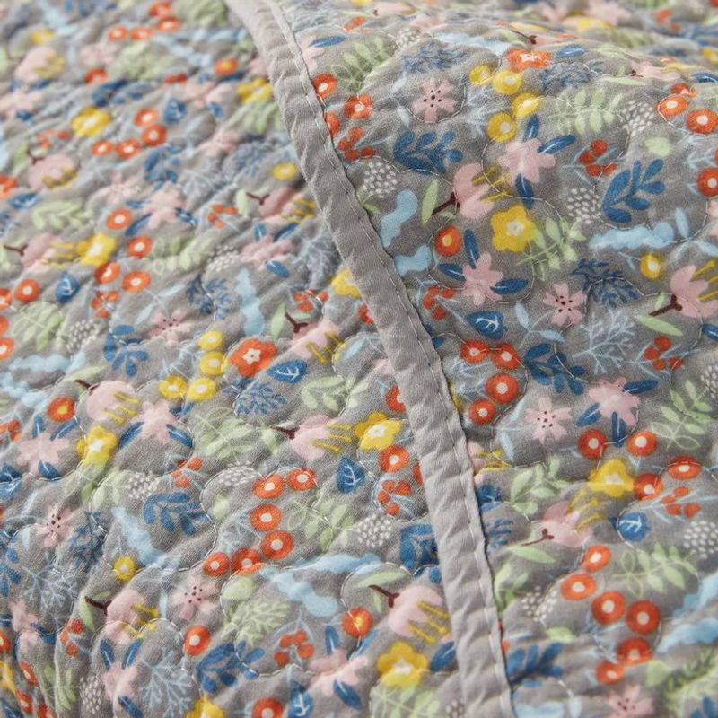 Super Six Baumwollsofakissen mit floralem Muster, quadratischer Bezug aus reiner Baumwolle, B/B: 70 x 70 cm - Bild 3