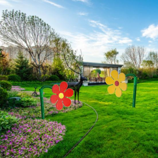 Eclat Tanzende Blume Rasensprenger mit 360-Grad-Drehung in Rot für Garten und Hof - Bild 3