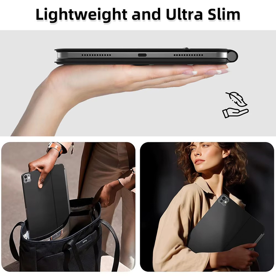 Apple Magic Keyboard Magnetische Hülle für iPad Pro 11 und 12.9 sowie iPad Air 4 und 5, iPad 10. und 11. Generation, Farbe: Schwarz - Bild 5