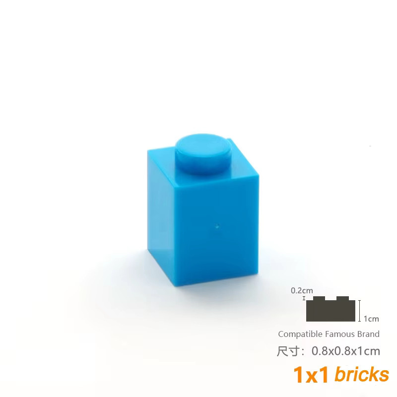 JIAJIALE Bulk-Bausteine, 800 Teile, Weiß, Kunststoff - Bild 2