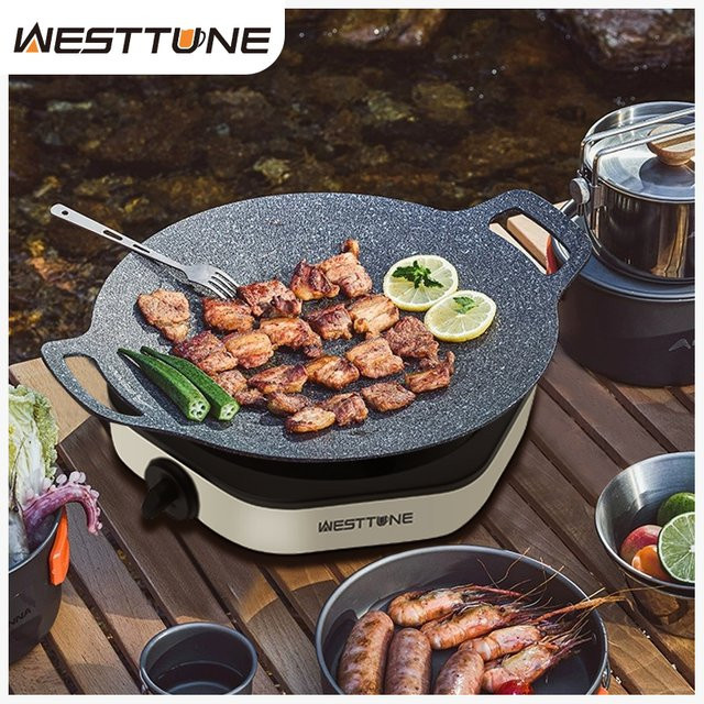 WESTTUNE Outdoor-Gasherd mit 3600 W Leistung, tragbarer Camping-Kochherd für Propan-Butan-Gas mit elektronischer Zündung - Bild 1
