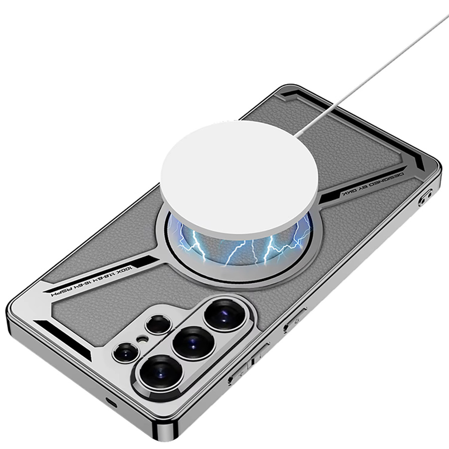 Leder-Schutzhülle mit MagSafe Magnet für Samsung Galaxy S26 S25 S24 S23 Ultra in Schwarz und Multicolor - Bild 3