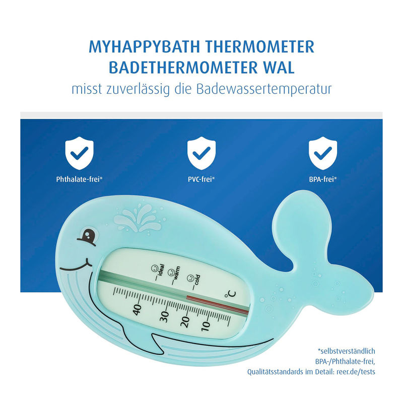 Reer Badethermometer MyHappyBath Wal in Blau - Bild 2