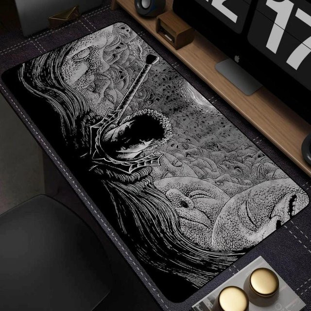 Berserk Guts Schwert Gaming Mauspade Schwarz B/B/H: 90 x 40 cm - Bild 1