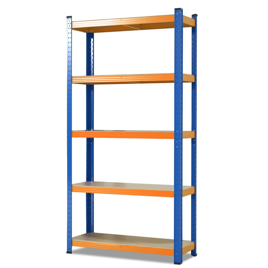 karatcommercial Schwerlastregal Grizzly Blau-Orange, B/T/H: 120 x 45 x 220 cm - Bild 2