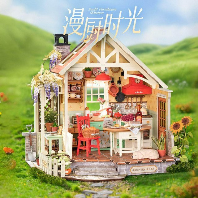 Manchu Time DIY Haus, Miniatur-Szenenmodell, Puzzle, Bunt - Bild 1