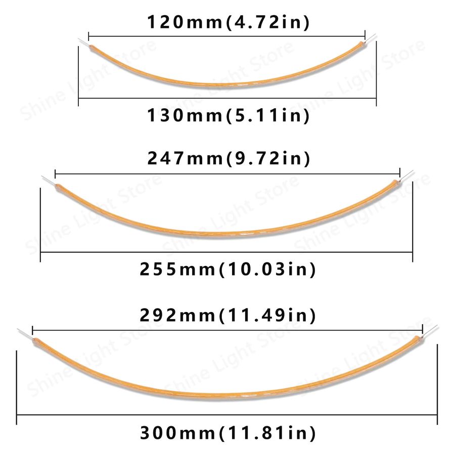 DT&ZM Lila COB LED Flexibles Filament für DIY Glühbirnen DC3V - Bild 2