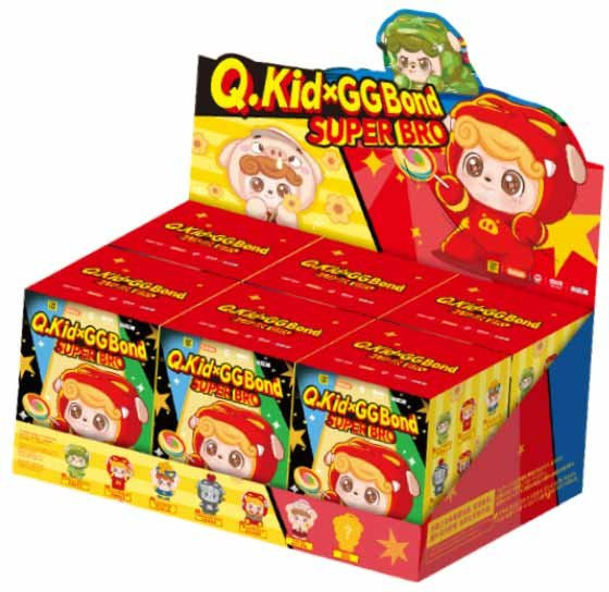 Jotoys Q Kid X GG bond Super Bro Serie, Blind Box, Tiercharakter, Puppe, Rucksackanhänger, ab 14 Jahre - Bild 1