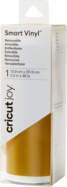 Cricut Smart Vinyl Removable Selbstklebende Vinylfolie Gold Breite: 13,9 cm, Länge: 121,9 cm - Bild 1