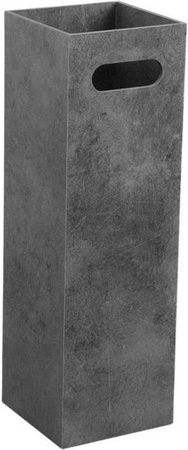 Schirmständer Jamon aus MDF-Holz in Grau, Höhe: 48,5 cm, Breite: 15 cm, Tiefe: 15 cm